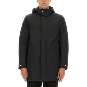 MOORER Men's Insulated Parka with Hood Men BLACK Outerwear